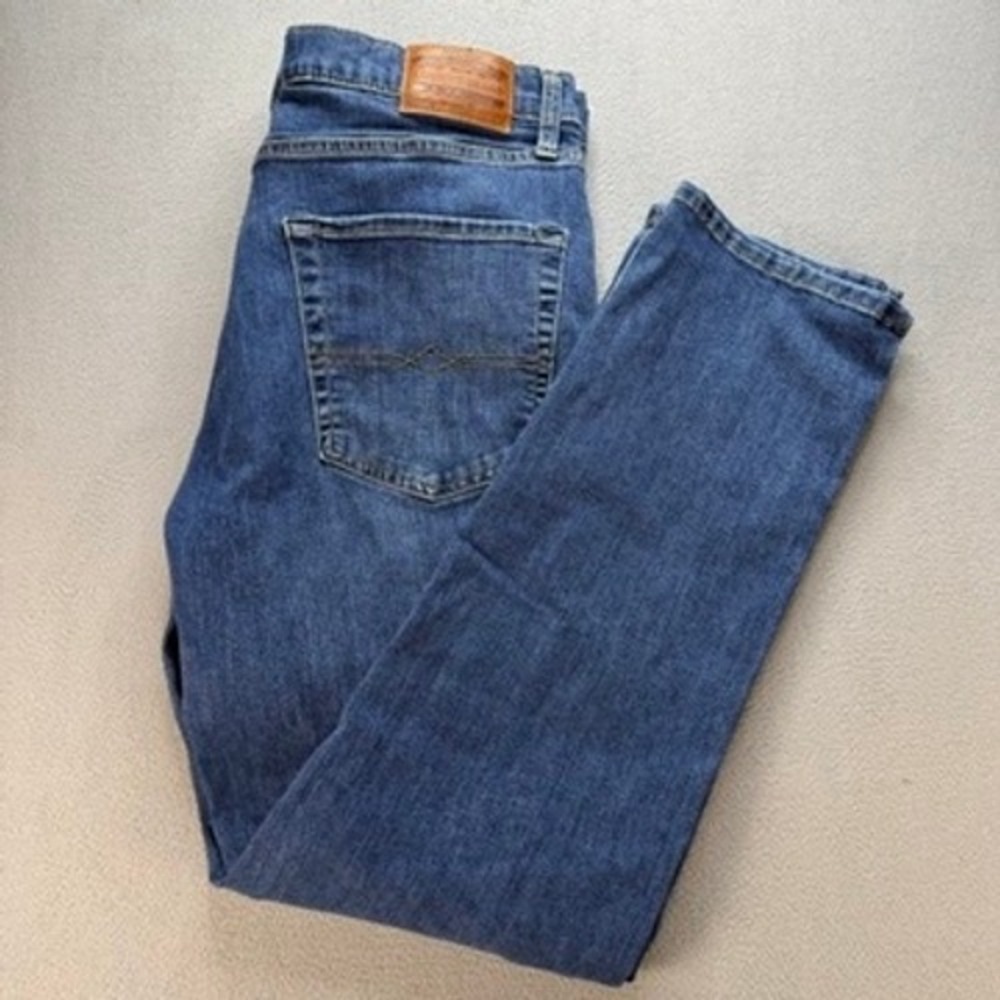 Lucky Brand Jeans 410 Athletic Straight Fit 36x34 (FIT 36x30) Blue Denim Stretch